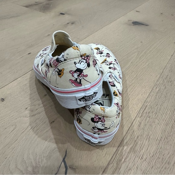 Vans Women's Sneakers - Cream with Cartoon Print - Picture 3 of 7